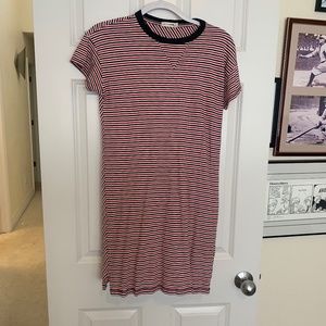 RAG & BONE/ JEAN Striped Short-Sleeve T-Shirt Dress, Size XS